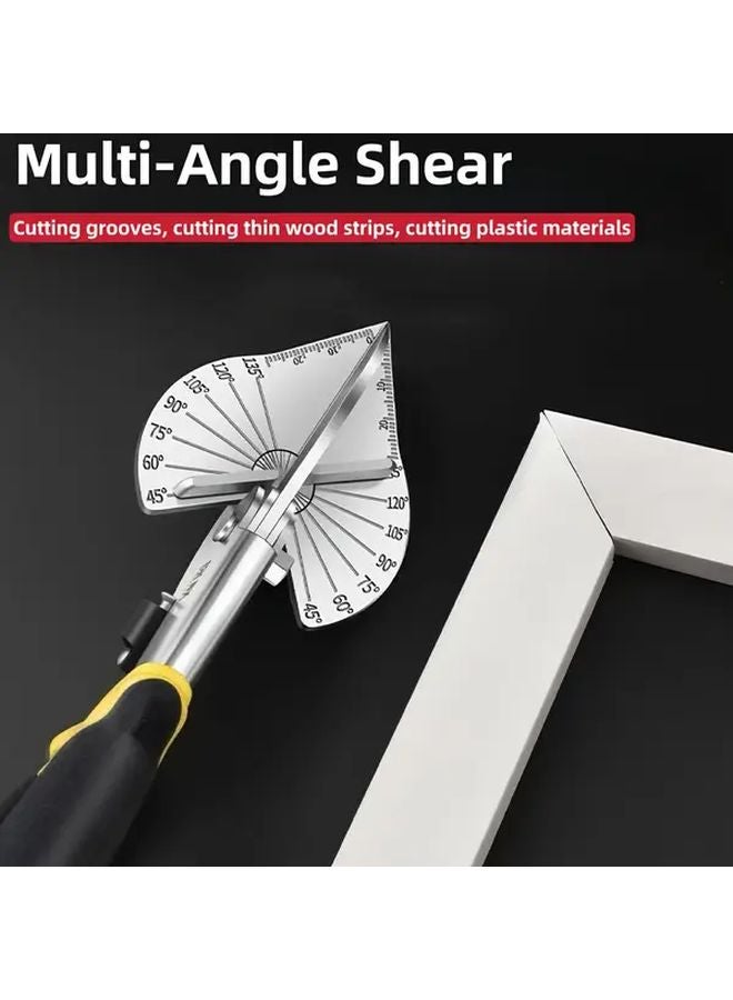 Yellow Black Multi Angle Shear Tool 45 135 Degree Adjustable For PVC Plastic MDF Cutting - Image 2