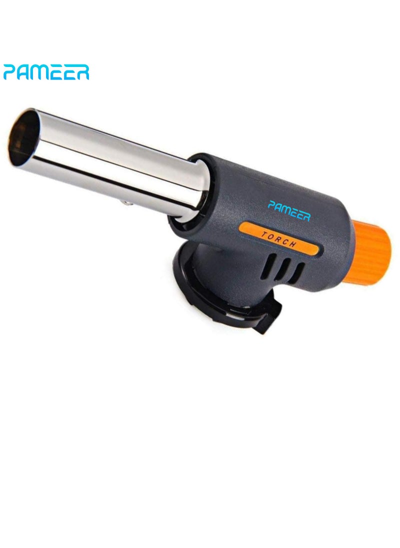 PAMEER Multi-Purpose Butane Propane Torch, Flame Gun, Kitchen Torch, Cooking Torch, Adjustable Flame, Mini Blow Lighter Gas burner, Culinary Torch for BBQ, Baking, Cooking.  - Image 1