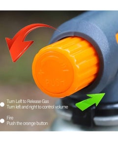 PAMEER Multi-Purpose Butane Propane Torch, Flame Gun, Kitchen Torch, Cooking Torch, Adjustable Flame, Mini Blow Lighter Gas burner, Culinary Torch for BBQ, Baking, Cooking.  - Image 3