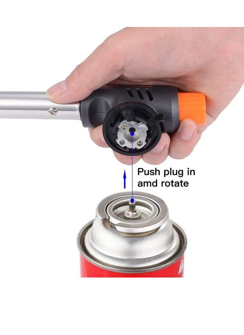 PAMEER Multi-Purpose Butane Propane Torch, Flame Gun, Kitchen Torch, Cooking Torch, Adjustable Flame, Mini Blow Lighter Gas burner, Culinary Torch for BBQ, Baking, Cooking.  - Image 5