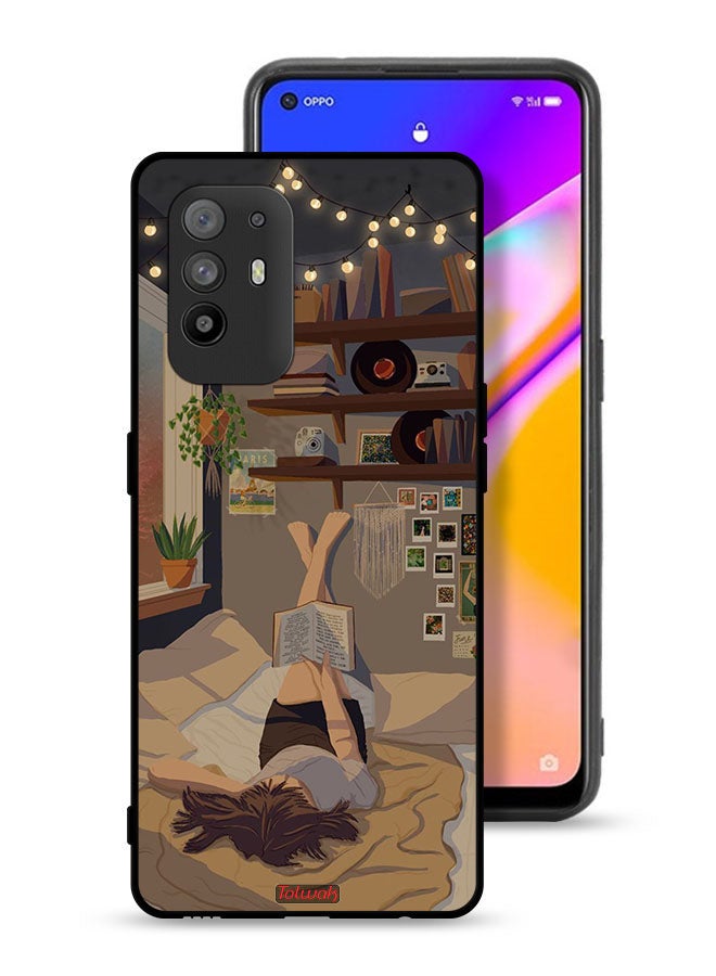 Tolwak Oppo A95 5G Protective Case Cover Studying Art - Image 1