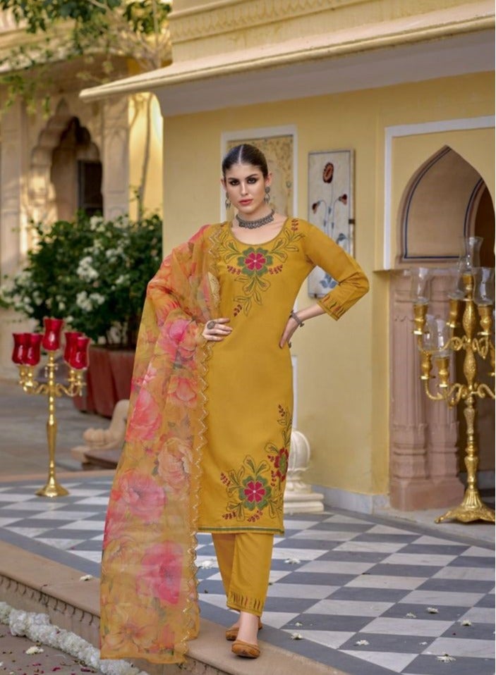 Fully stiched Kurti with pant and Dupatta  - Image 1