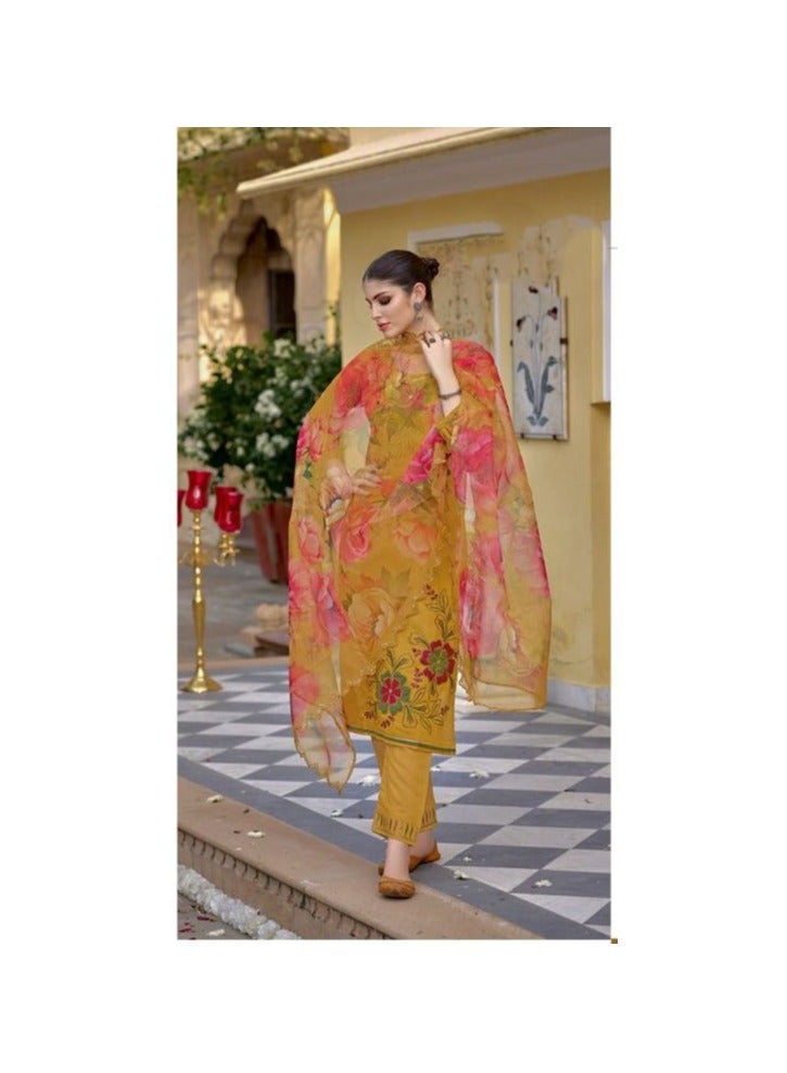 Fully stiched Kurti with pant and Dupatta  - Image 3
