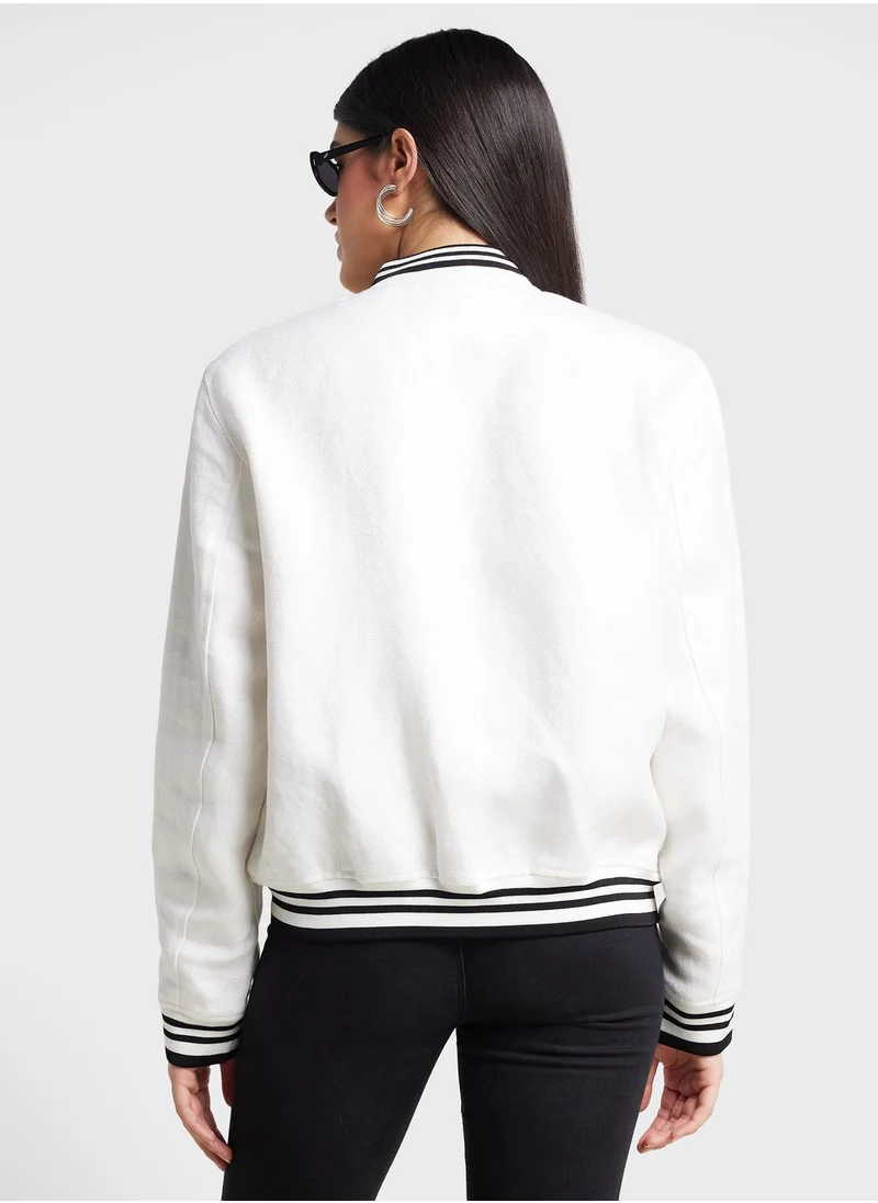 Lauren Ralph Lauren Zip Detail Bomber Jacket