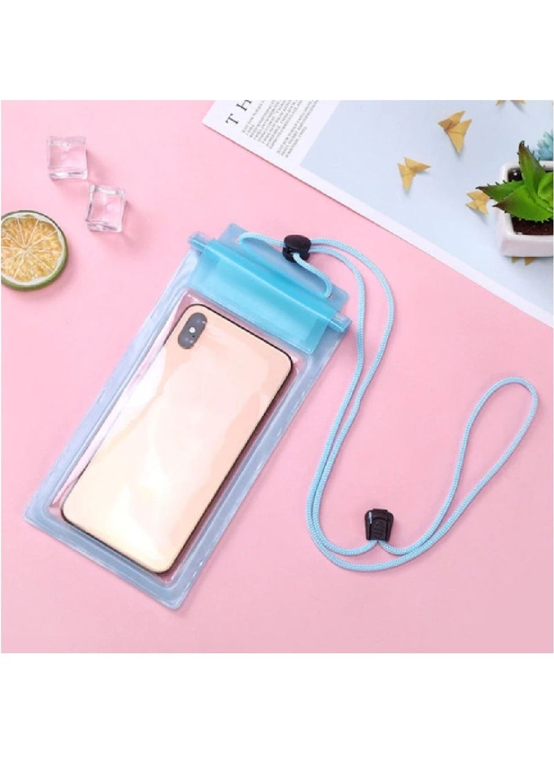 Digi Core حقيبة هاتف مقاومة للماء عالمية في الهواء الطلق، حافظة هاتف مقاومة للماء لهواتف iPhone وSamsung وهواتف Android IPX8 للهاتف المحمول حقيبة جافة على الشاطئ وأساسيات سفينة الرحلات البحرية مع حبل - Image 1