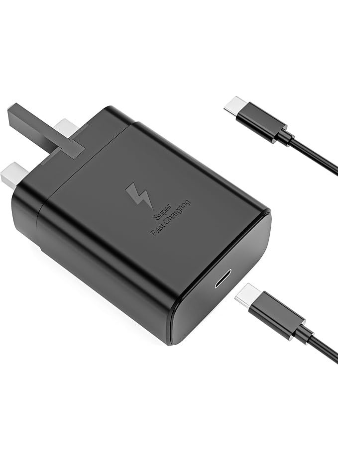 45W Super Fast Wall Charger, PPS Type-C Power Adapter for Samsung Galaxy S24 Ultra / S23 / S22, UK 3-Pin Plug - Image 1