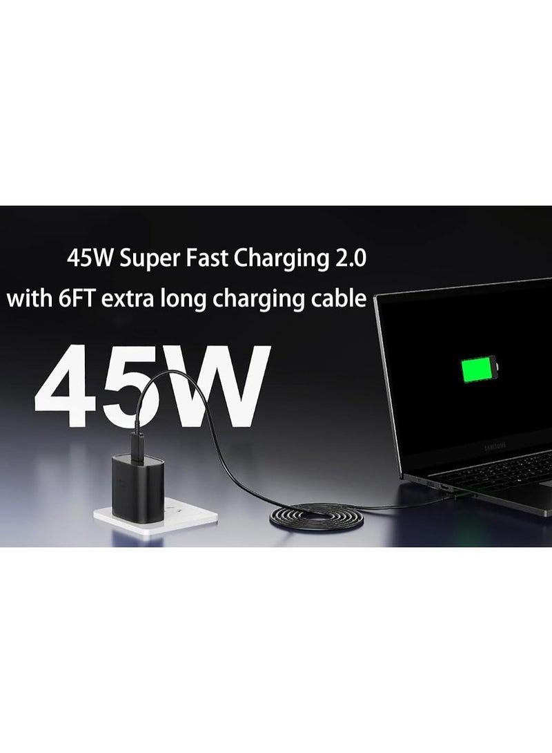 45W Super Fast Wall Charger, PPS Type-C Power Adapter for Samsung Galaxy S24 Ultra / S23 / S22, UK 3-Pin Plug - Image 2