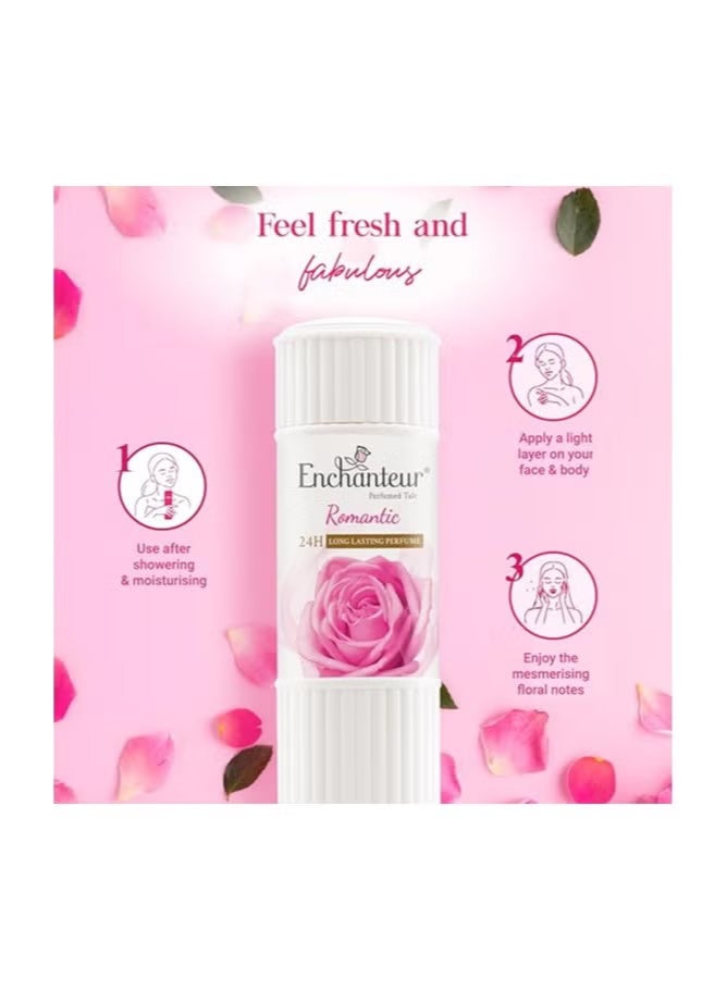 Enchanteur Romantic Perfumed Talc 250 Gm (Packaging may vary) - Image 2