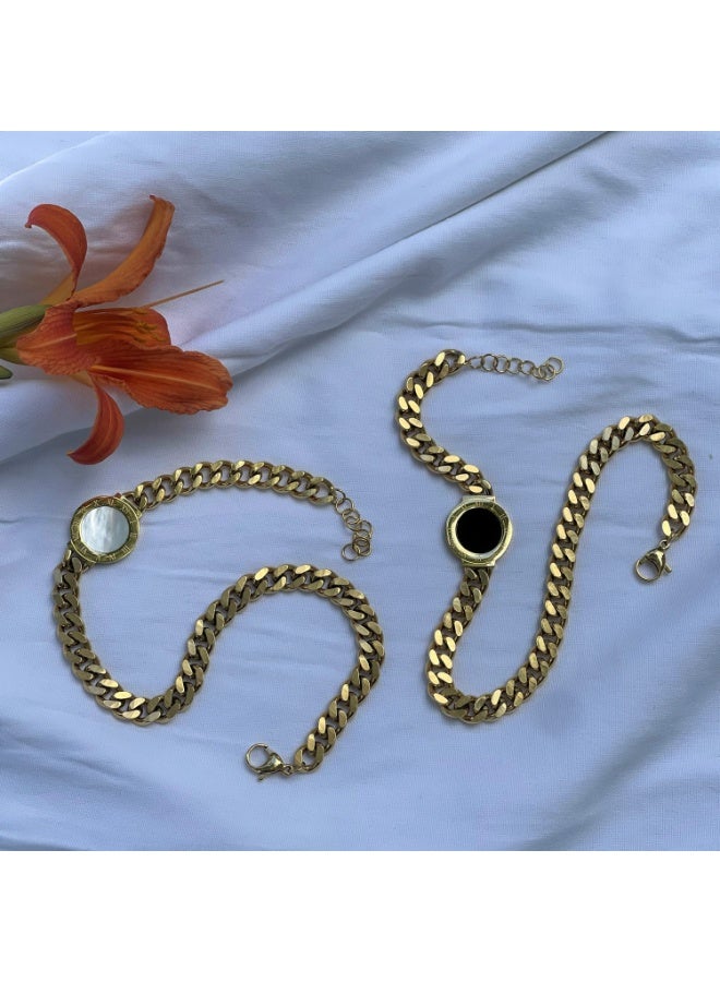 سلسلة استانلس ستيل بتصميم كلاسيكي ومميز يعطي إطلالة أنيقة وجذابة. - Image 5