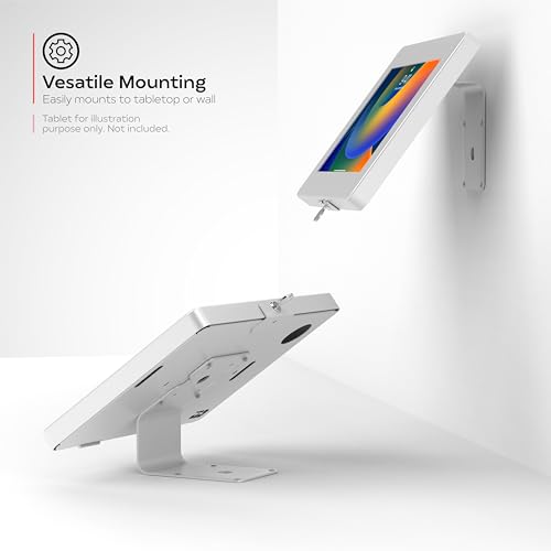 CTA Digital PAD-CURVEW Tablet Stand and Wall Mount with Paragon Enclosures (White) - Image 4