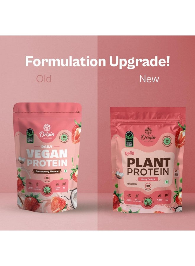 ORIGIN NUTRITION مسحوق بروتين نباتي طبيعي 100% من أوريجن نيوترشن (عزل بروتين البازلاء الكندية وبروتين بذور اليقطين) بنكهة الفراولة سهلة الهضم مع 25 جرام من البروتين النباتي، 816 جرام - Image 3