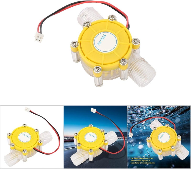 Micro Generator, DC Hydroelectric Power Energy Generator, for Material, Structure, and Easy Installation (F50 5V transparent yellow) - Image 3