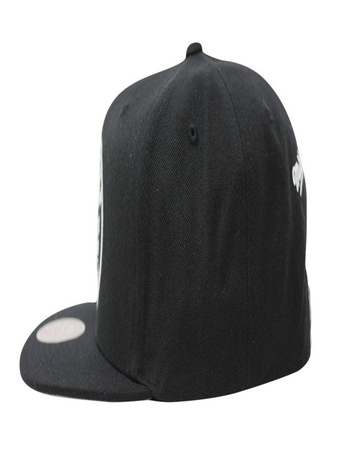 Mitchell & Ness Brooklyn Nets Snapback Hat for Men - Black/White/Grey Bottom - Basketball Cap for Men - Image 4