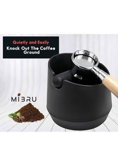 MIBRU Coffee Knock Box Container Barista Coffee Grind Dump Bin Waste ABS Shock Absorbent Detachable Style Knock Bar and Anti slip Base  - Image 5