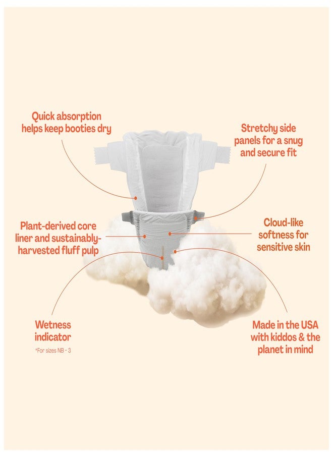 Hello Bello Premium Newborn Diapers, Honeysuckle Designs, 76ct Club Box, Hypoallergenic and Extra Absorbent - Image 2