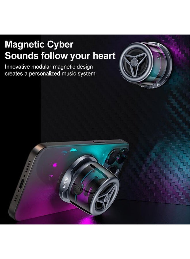 HuHa Yesido YSW32 3W RGB Magnetic Mini Wireless Speaker(Black) - Image 2