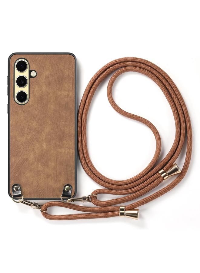 اس-توب جراب لهاتف Samsung Galaxy A56 5G مصنوع من الجلد العتيق مع حزام كتف - Image 2