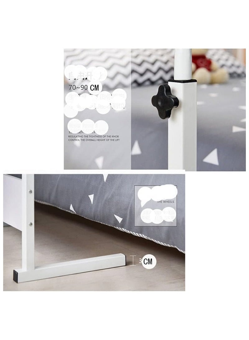 BLOOMING TIME Portable Adjustable Laptop Desk – Multi-Use Bedside & Office Computer Table - Image 3