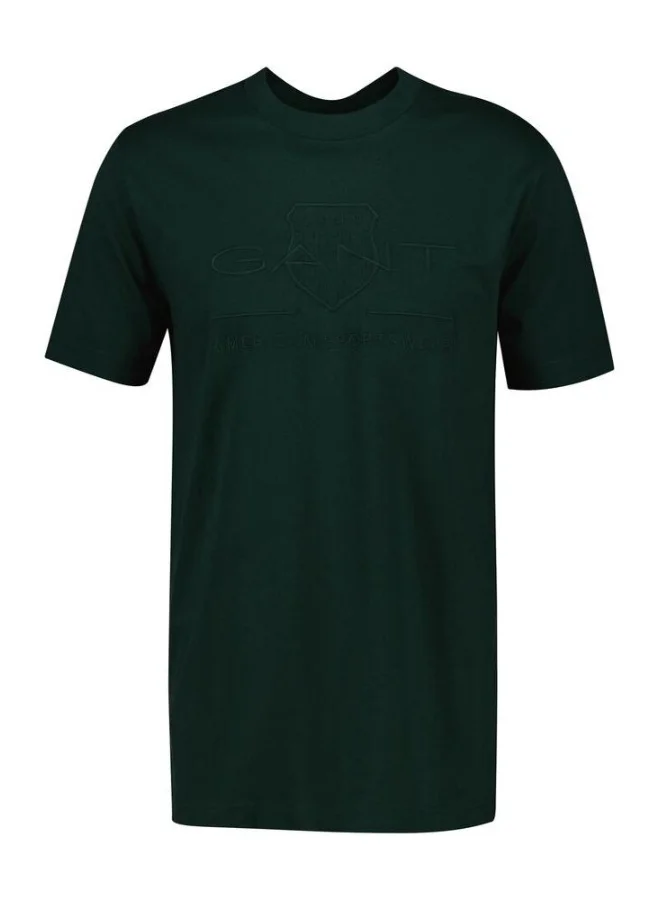 غانت Regular Fit Tonal Shield Short Sleeve T-Shirt