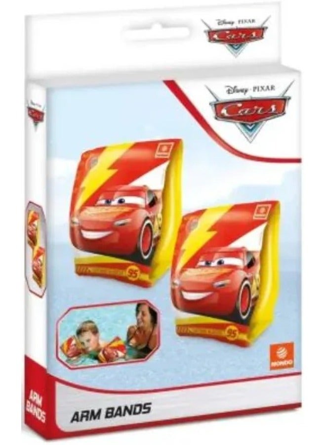Mondo Disney Cars Inflatable Swim Armbands for Kids (1-6 Years, 11-30 KG, 15x23 cm) - Image 1
