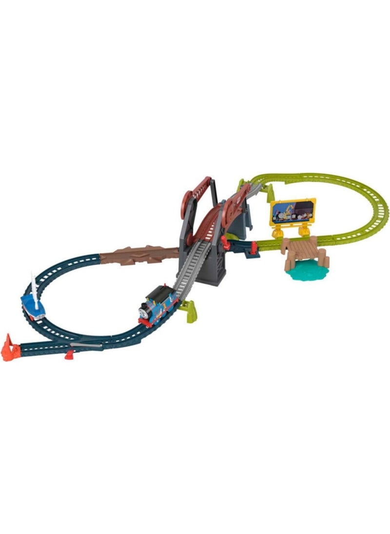 THOMAS & FRIENDS توماس وأصدقاؤه رحلة جسر سكيف المغامرات القطار موتور HGX65  - Image 1