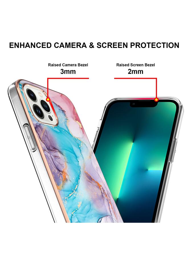 S-TOP Case For iPhone 15 Pro Electroplating Pattern IMD TPU Shockproof Case - Image 2