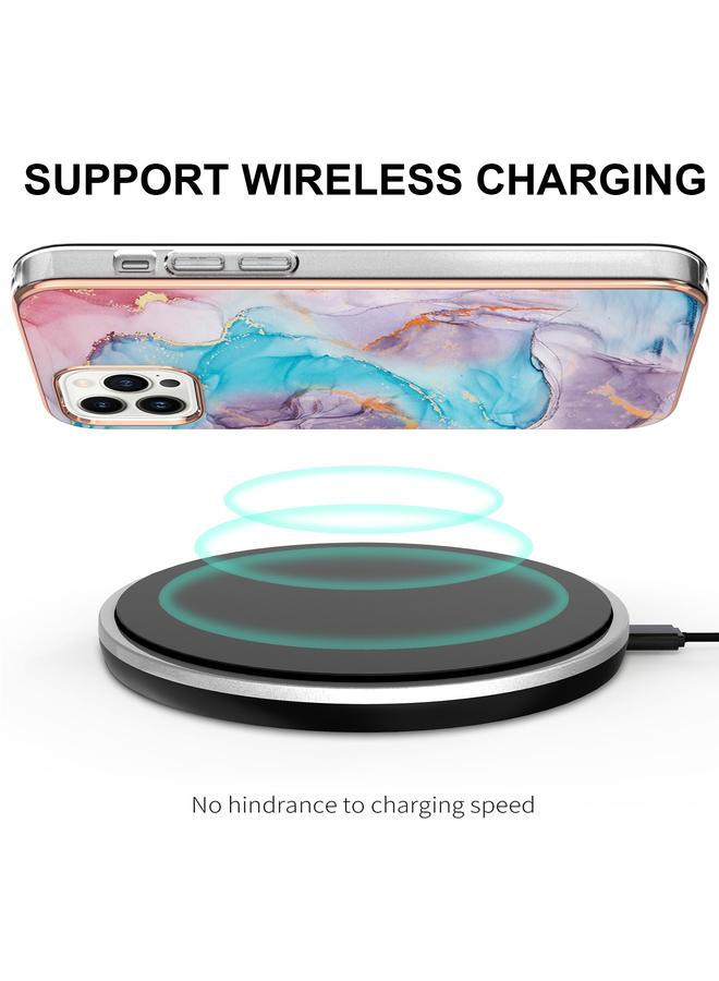 S-TOP Case For iPhone 15 Pro Electroplating Pattern IMD TPU Shockproof Case - Image 3