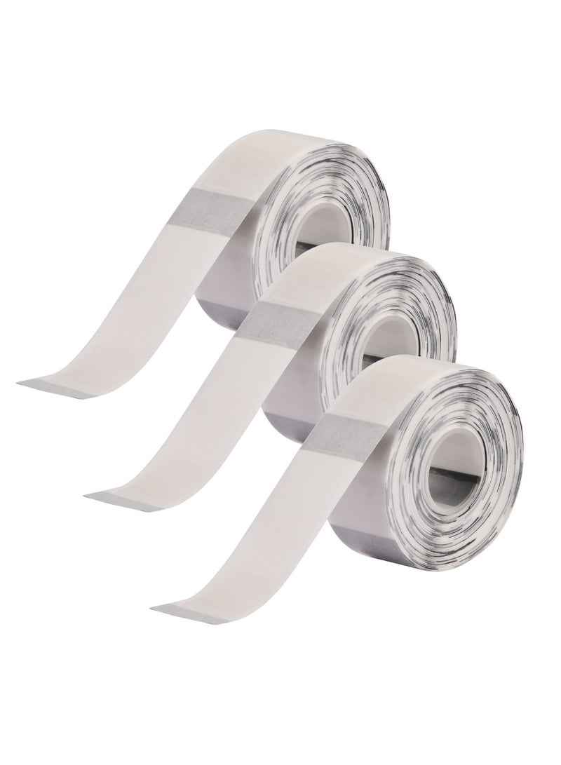 Generic 3 Rolls Label Maker Tape, 160 Tapes/Roll White Self-Adhesive Label Tape, Thermal Label Printing Paper, 12x40mm, Printer Sticker Labeling Tape for D11 D110 D101  - Image 1