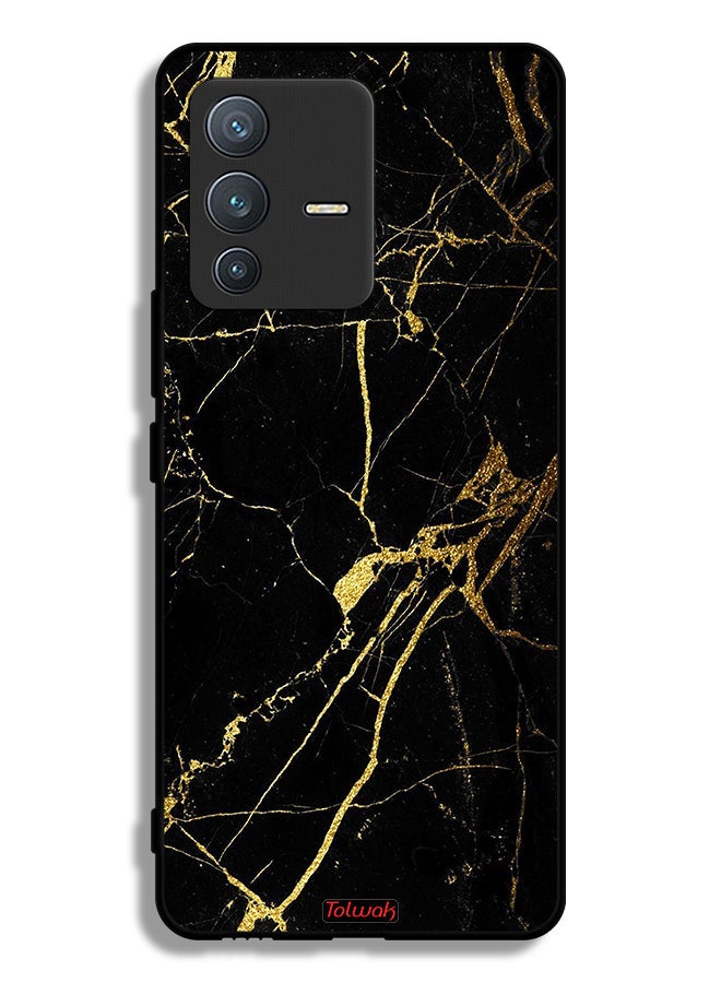 Tolwak Vivo S12 Pro 5G Protective Case Cover Crack Marble - Image 1