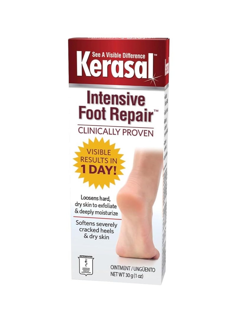 Kerasal Kerasal Intensive Foot Repair, Skin Healing Ointment for Cracked Heels and Dry Feet, 1 Oz  - Image 1