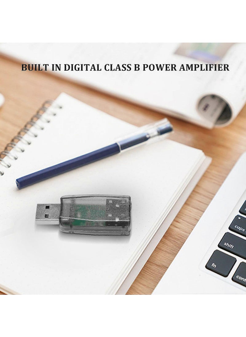 USB External Sound Card 3.5mm – 3D Audio Interface – Mic Input & Headphone Output – Compatible with PC & Laptop  - Image 3