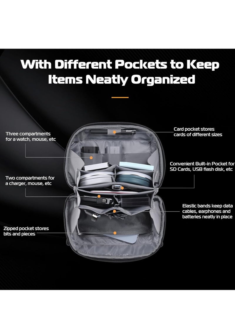 يولانزي حقيبة تنظيم صغيرة ULANZI BP06 Traker Mini سعة 2 لتر – لحمل الكابلات والشواحن وأقراص SSD وإكسسوارات السفر، مقاومة للماء ومثالية للاستخدام اليومي - Image 5