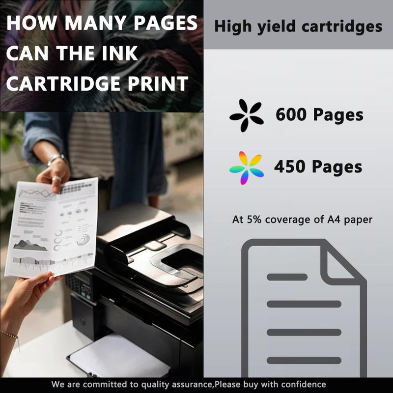 Compatible Ink Cartridges Black and Color for Pixma IP2840 MG2440 MG2940 MX494 Printers - Image 5