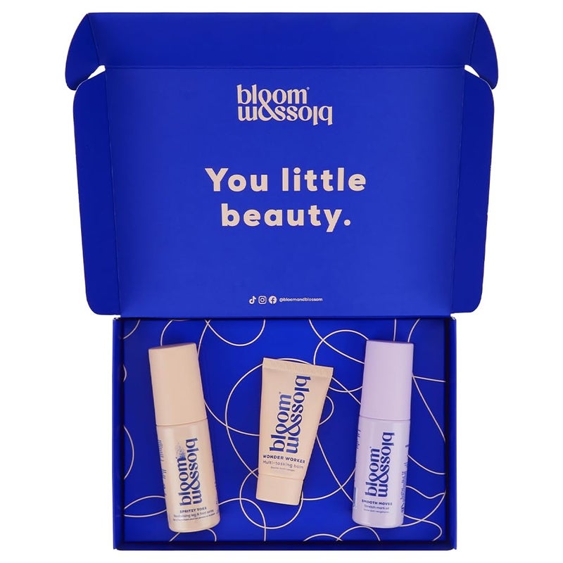 Bloom and Blossom Bloom & Blossom - You've Got This Mama, Pregnancy Gift Set, 3-Piece Self-Care Kit for Expecting & New Moms with Stretch Mark Oil, Foot Spray Multi-Tasking Balm - Thoughtful Baby Shower & New Mom Gift