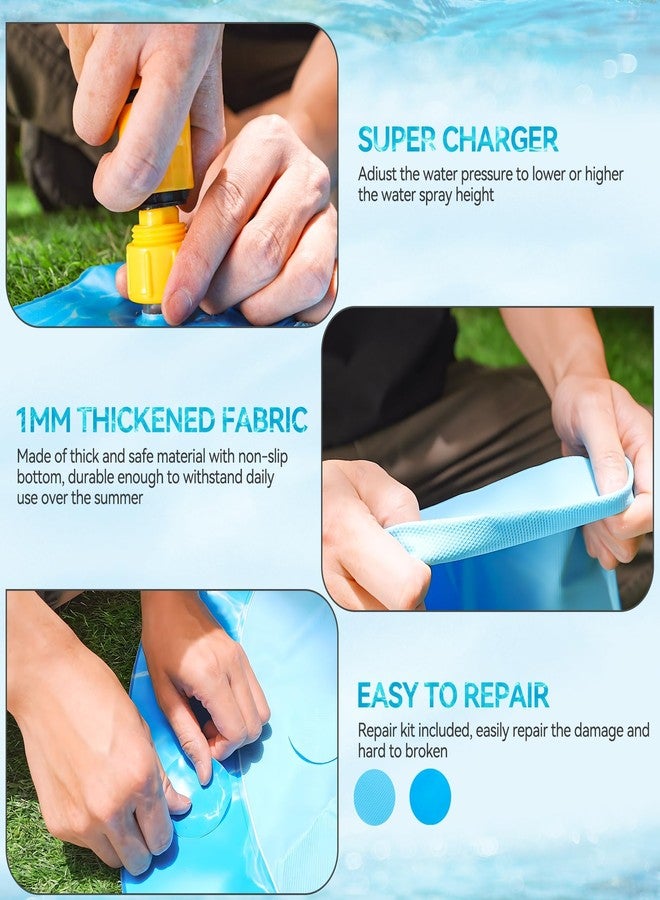 ALL FOR PAWS XL Splash Pad for Large Dogs, 59-inch Summer Splash Water Toy, Anti-Slip Thickened PVC Sprinkler Mat, Outdoor Cooling Play Pad - Image 5