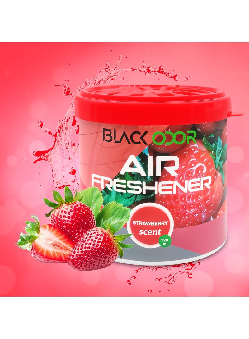 معطر جو برائحة الفراولة من بلاك أودور يدوم طويلاً 120 مل معطر عالي الجودة للمنزل والسيارة BO-182 - Image 2
