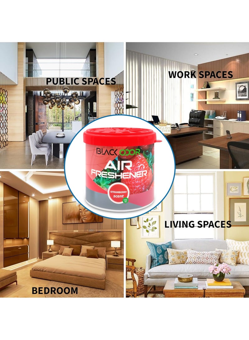 معطر جو برائحة الفراولة من بلاك أودور يدوم طويلاً 120 مل معطر عالي الجودة للمنزل والسيارة BO-182 - Image 5
