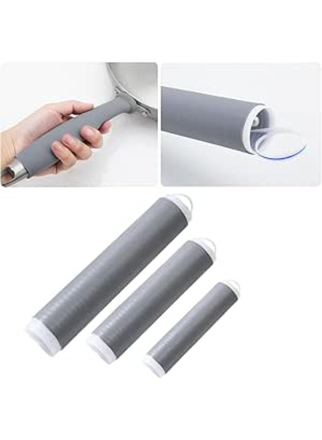 Heat Resistant Silicone Handle Protector Fits All Wok, Pot, and Cast Iron Cookware Handles Non-Slip, Medium, 2 Pack - Image 2