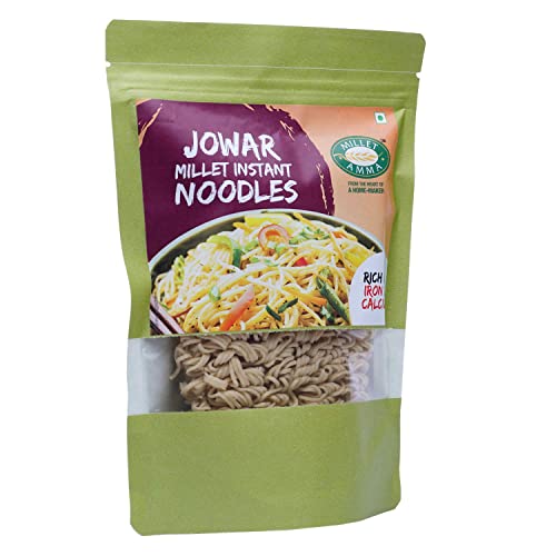 Millet Amma Jowar Millet Instant Noodles - 350 Gms | (Pack of 2 - Each 175 Gms) | Easy & Ready to Cook | Zero Maida & 100% Vegan | Best Choice for Instant Breakfast & Dinner - Image 5