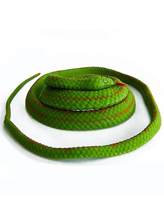 BOHS - Stretchy Rubber Snake Squishy Soft Elastic Easy Camouflage Prank Toy Scary Lifelike Animal Model 134 Cm / 4.4 Feet - Image 1