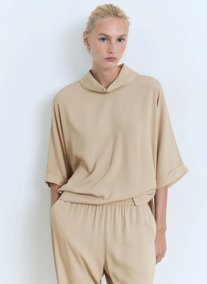 MANGO Oversized Flowing Blouse