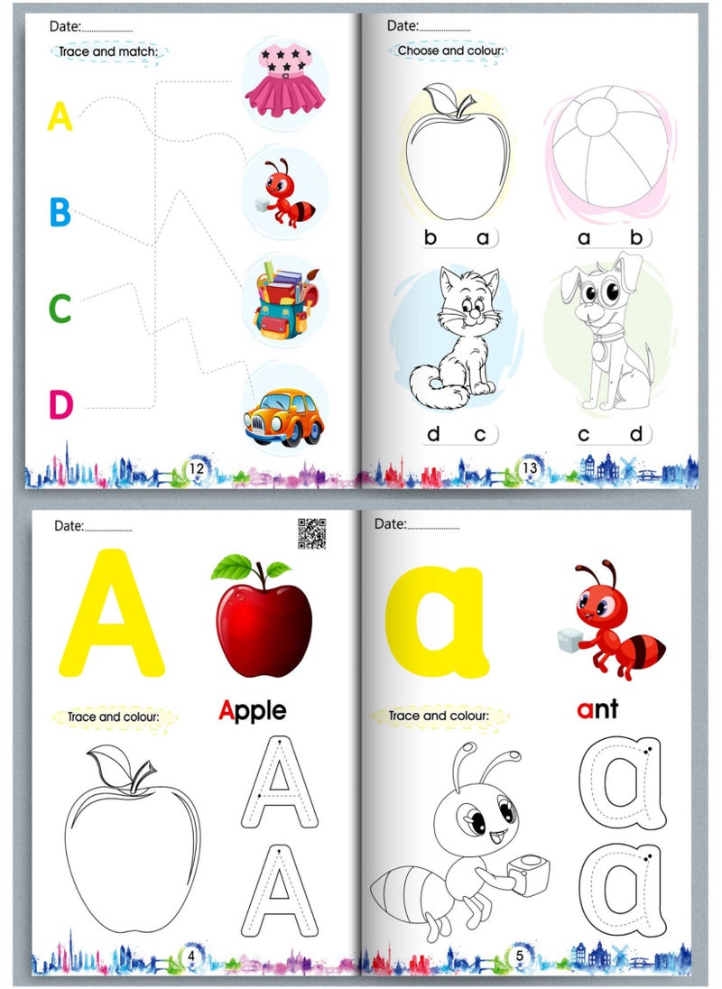 كتـــــاب ABC's لتعليم الحروف كاملة من A to Z (مناسب لسن 3 إلى 4 سنوات)