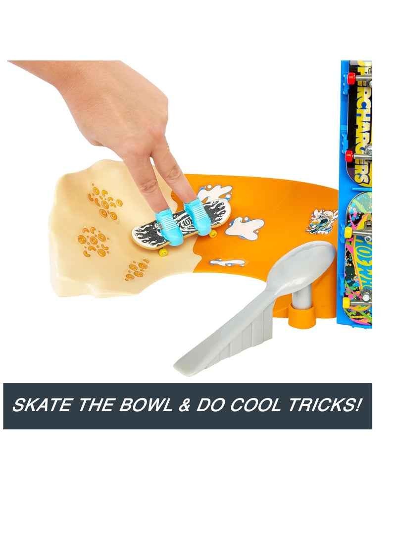 هوت ويلز مجموعة لوح التزلج Skate Tony Hawk Cereal Skate Bowl مع لوح تزلج حصري واحد وزوج من أحذية التزلج - Image 3