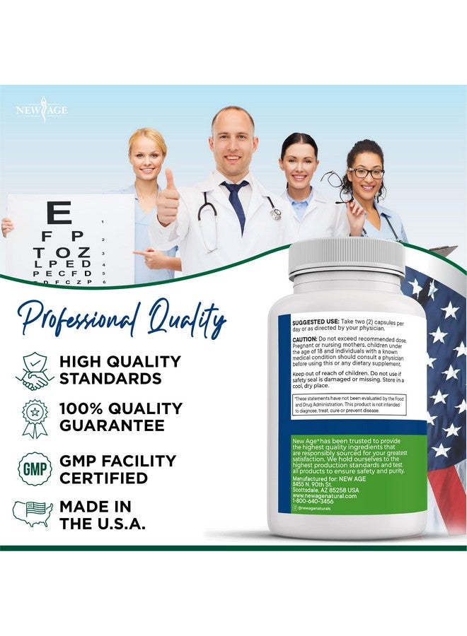 NEW AGE AREDS 2 Eye Vitamins - Lutein, Zeaxanthin, Bilberry, Astaxanthin Mineral Vision Supplement - 180 Count - Image 4