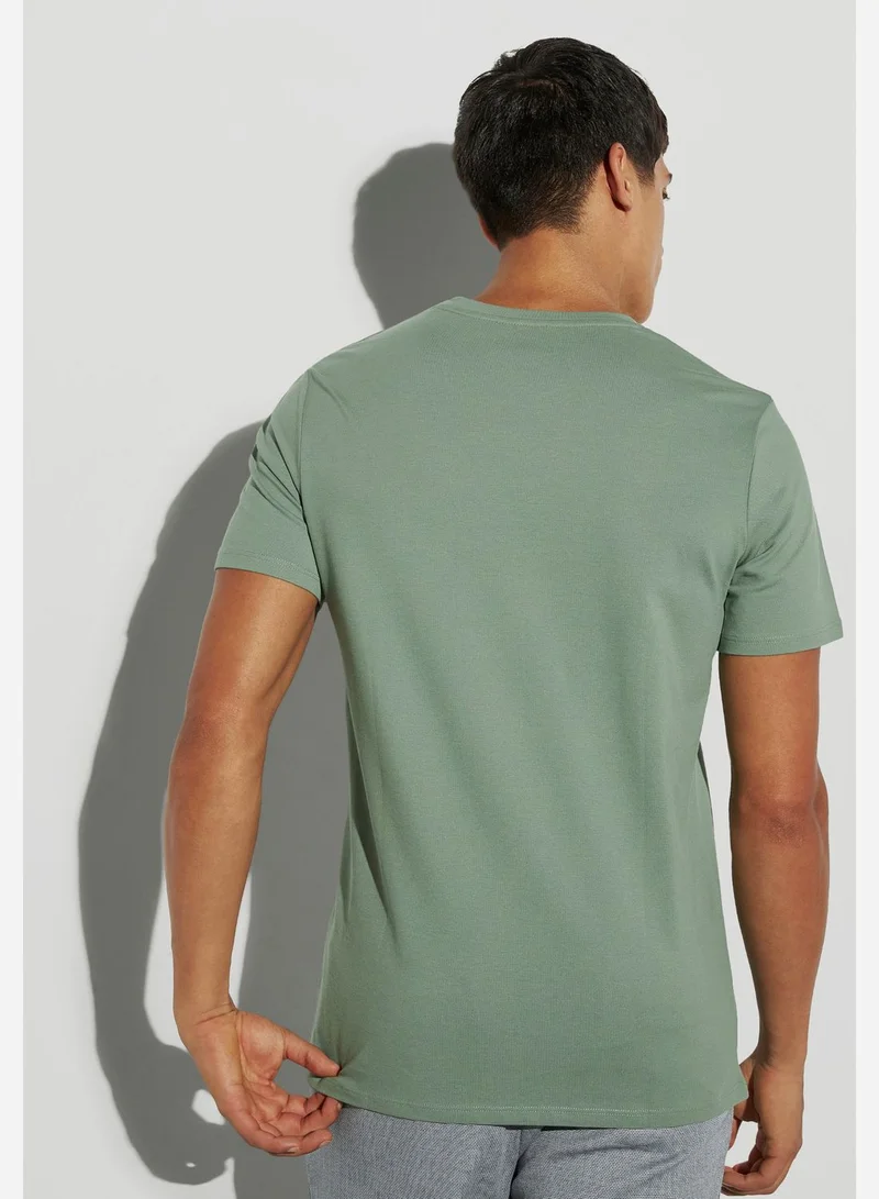 Iconic Typographic Crew Neck T-Shirt