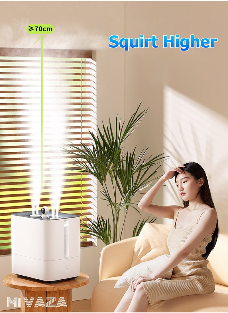 Mi VAZA - 9.8L Quadruple Spray Air Humidifier - Large Capacity Essential Oil Diffuser - Moisturizing Machine - Fragrance Diffuser - Remote Control - Image 1