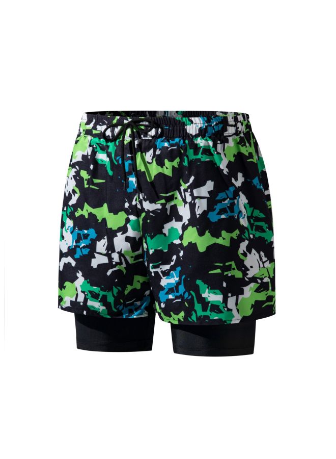 Generic Swimming Trunks Men's Adult Professional Quick-drying Swimming Trunks Fashion Boxer Loose High Elastic Swimsuit Equipment Men's Suit-Color:A913-Size:4XL (recommended 150-175) - Image 1