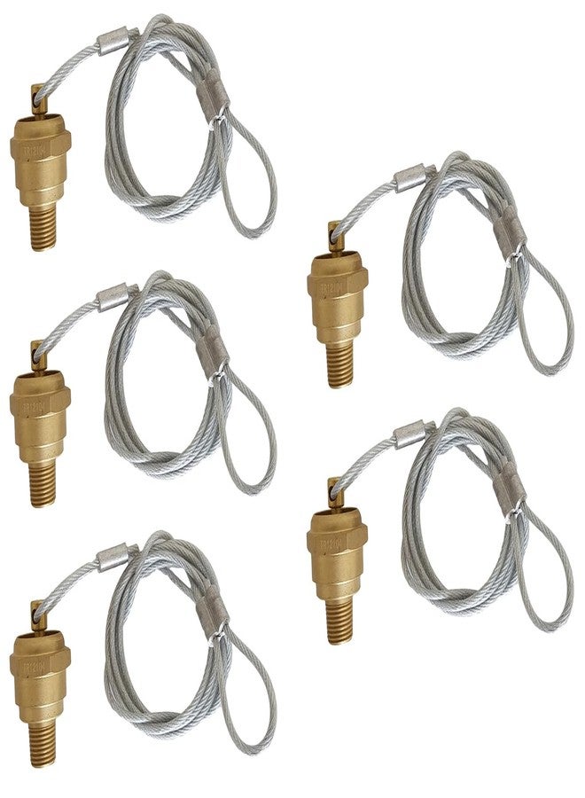 TORQUE Air Tank Drain Valve Plug Fitting 1/4" NPT with 48" Cable Valve, Air Compressor Drain Valve Cable, Semi Truck Trailer (Replaces Haldex 12105, OEM N3613AD) (5 Pack) (5 x TR12104) - Image 4