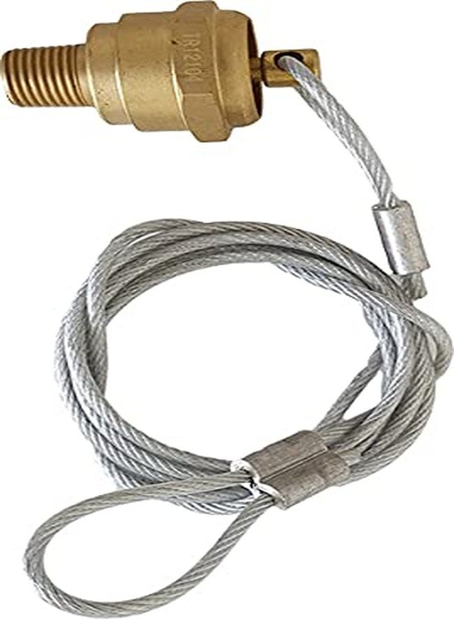 TORQUE Air Tank Drain Valve Plug Fitting 1/4" NPT with 48" Cable Valve, Air Compressor Drain Valve Cable, Semi Truck Trailer (Replaces Haldex 12105, OEM N3613AD) (5 Pack) (5 x TR12104) - Image 3