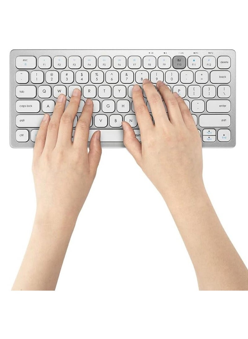 Kensington Wireless Mini Keyboard via Bluetooth or USB 3.0, Compact QWERTY IT Multi-Device and Dual Wireless, Compatible with Windows, Mac, iOS and Chrome OS Arabic  - Image 3